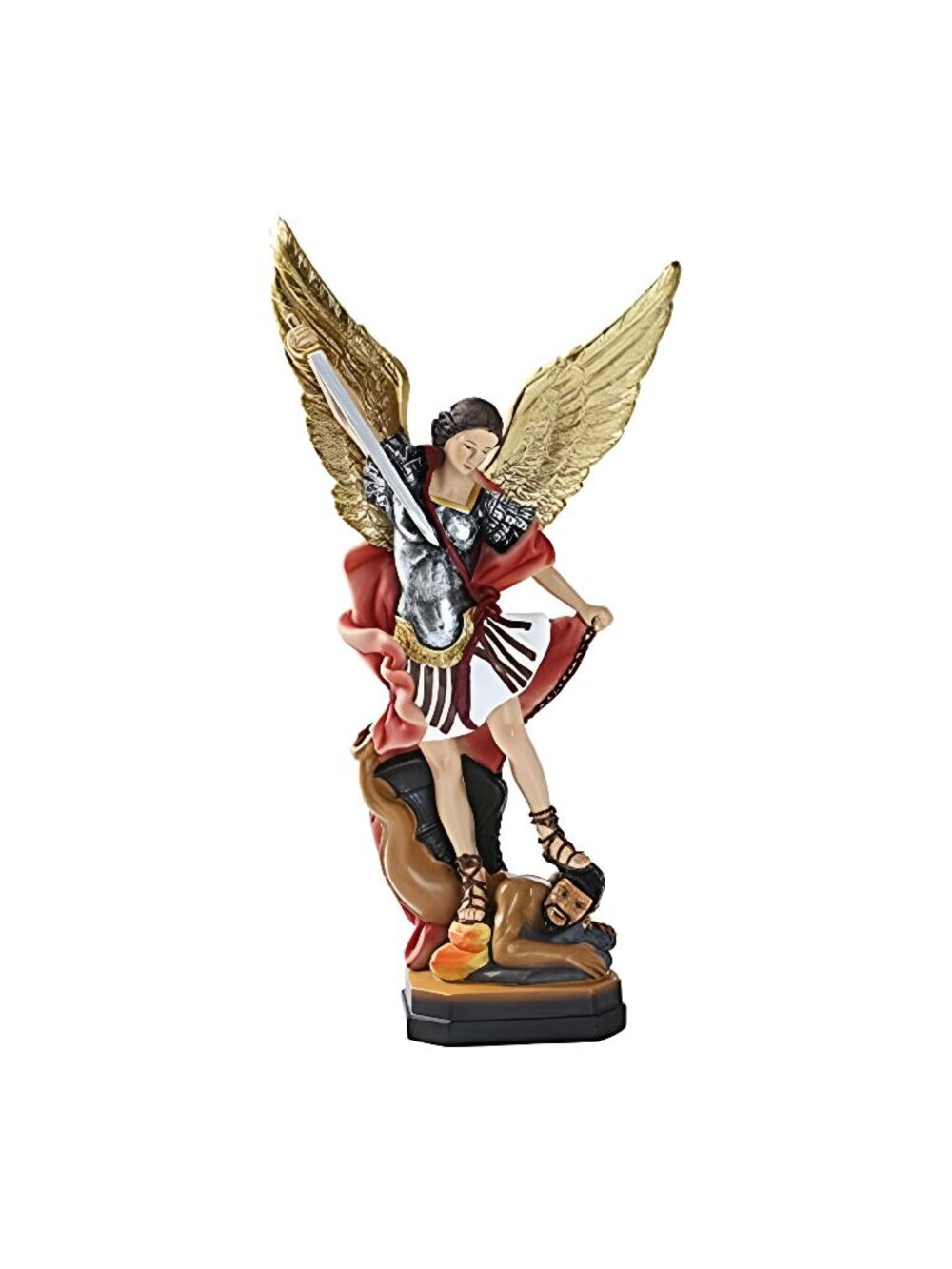 8.7 inch St Michael Statue, Archangel Michael Statues, San Miguel Arcangel Statu